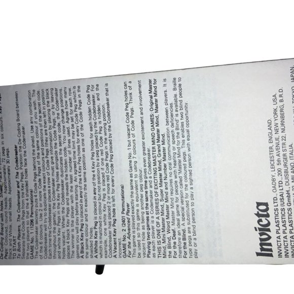 Master Mind 1978 Game of the Year - Picture 5 of 11